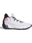 画像1: Dame 7 White/Core Black/Scarlet H04387 Adidas アデイダス シューズ   【海外取寄】 (1)