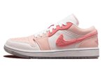 画像1: Wmns Air Jordan 1 Low 'Mighty Swooshers' Wht/Pink DM5443-666 Jordan ジョーダン シューズ   【海外取寄】【WOMEN'S】 (1)