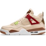 画像1: Air Jordan 4 Retro GS "Wild Things" SAIL/RED/HEMP/VOLT DH0572-264 Jordan ジョーダン シューズ   【海外取寄】【GS】キッズ (1)