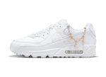 画像1: Wmns Air Max 90 Premium Lucky Charm  Wht / Metalic Gold DH0569-100 Nike ナイキ iラッキー　チャーム シューズ   【海外取寄】 (1)