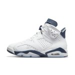 画像1: Air Jordan 6 Retro GS White/Mid night Navy 384665-141 Jordan ジョーダン ミッドナイト　ネイビー シューズ   【海外取寄】【GS】キッズ (1)