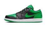 画像1: Air Jordan 1 Low Black/Lucky Green 553558-065 Jordan ジョーダン シューズ   【海外取寄】 (1)