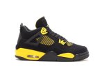 画像1: Air Jordan 4 Retro Thunder GS Black/Yellow 408452-017 Jordan ジョーダン シューズ   【海外取寄】【GS】キッズ (1)