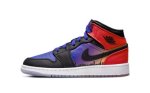 画像1: Air Jordan 1 Mid SS GS Skyline Black/Red/Purple/Orange DX4379-400 Jordan ジョーダン シューズ   【海外取寄】【GS】キッズ (1)