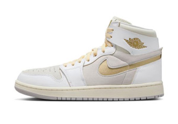 Air Jordan 1 High Zoom Air CMFT 2 White/Gray/Gold DV1307-107 Air Jordan 1 High Zoom Air CMFT 2 White/Gray/Gold DV1307-107