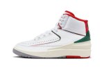 画像1: Air Jordan 2 Retro GS Origins White/Fire Red/Green/Sail DQ8562-101 Jordan ジョーダン シューズ   【海外取寄】【GS】キッズ (1)