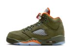 画像1: Air Jordan 5 Retro GS Army Olive/Orange/Black 440888-308 Jordan ジョーダン シューズ   【海外取寄】【GS】キッズ (1)