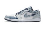 画像1: Air Jordan 1 Low SE Washed Denim White/Blue CZ8455-100 Jordan ジョーダン シューズ   【海外取寄】 (1)