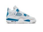 画像1: Air Jordan 4 Retro  GS MILITARY BLUE White/Blue HF4281-141 Jordan ジョーダン シューズ   【海外取寄】【GS】キッズ (1)