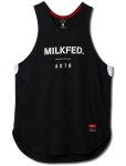 画像1: xMILKFED. LOGO TANK BLACK 120-069001 BK AKTR アクター ノースリーブ タンクトップ ウエア  【WOMEN'S】アパレル (1)