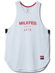 画像1: xMILKFED. LOGO TANK WHITE 120-069001 WH AKTR アクター ノースリーブ タンクトップ ウエア  【WOMEN'S】アパレル (1)