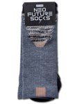 画像1: NEO FUTURE SOCKS GRAY x BEIGE 220-027021 GYxBG CREWソックス AKTR アクター ソックス (1)