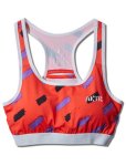 画像1: WOMENS BRUSH STROKES SPORTS BRA RED 220-086021 RD AKTR アクター サポーター  【WOMEN'S】【SALE商品】 (1)