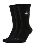 画像1: Everyday BBall 3P Crew Socks Blk DA2123-010 CREWソックス Nike ナイキ ソックス  【SALE商品】 (1)