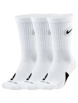 画像1: Everyday BBall 3P Crew Socks Wht DA2123-100 CREWソックス Nike ナイキ ソックス  【SALE商品】 (1)