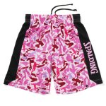 画像1: プラクティスパンツ ボーラーカモ Pink/Camo SMP210110-1062 Spalding スポルディング Shorts ショーツ バスパン ウエア  【MEN'S】【SALE商品】 (1)