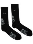 画像1: AKTR LOGO NEO FUTURE SOCKS Blk 521-003021 BK CREWソックス AKTR アクター ソックス (1)