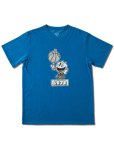 画像1: xPAC-MAN B.BALL PAC-MAN TEE BLUE 221-089005 BL AKTR アクター Tシャツ ウエア  【MEN'S】 (1)