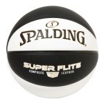 画像1: スーパーフライト ブラック×ホワイト 合成皮革 7号球 Blk/Wht 77-116J Spalding スポルディング ボール (1)