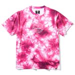 画像1: タイダイオーセンティック Tシャツ  Pink Tie-Dye SMT211090-6200 Spalding スポルディング Tシャツ ウエア  【MEN'S】【SALE商品】 (1)