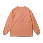 画像1: BREEZE BODY L/S TEE L-ORANGE 221-060005 LOR AKTR アクター ロング　Tシャツ ウエア 秋冬物 【WOMEN'S】アパレル【SALE商品】 (1)