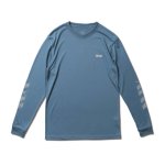 画像1: AAC L/S SPORTS TEE BLUE 221-049005 BL AKTR アクター ロング　Tシャツ ウエア 秋冬物 【MEN'S】【SALE商品】 (1)