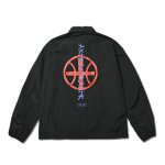 画像1: B.BALL GRAFFITI COACH JACKET BLACK 122-021010 BK AKTR アクター ジャケット アウトウエア ウエア 秋冬物 【MEN'S】【SALE商品】 (1)