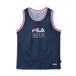 画像1: xFILA MOCK DENIM TANK RIGID NAVY 122-048001 RG AKTR アクター ノースリーブ タンクトップ ウエア  【MEN'S】【SALE商品】 (1)