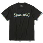 画像1: Tシャツ アフリカントライバルロゴ  Blk SMT22006-1000 Spalding スポルディング Tシャツ ウエア  【MEN'S】 (1)