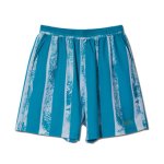 画像1: STRIPE SHORT WIDE PANTS MINT 122-007002 MT AKTR アクター Shorts ショーツ バスパン ウエア  【MEN'S】【SALE商品】 (1)