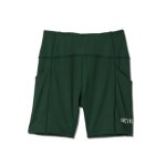 画像1: DRIVEN BIKER SHORTS GREEN 122-040002 GR AKTR アクター Shorts ショーツ バスパン ウエア  【WOMEN'S】アパレル【SALE商品】 (1)