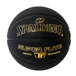 画像1: スーパーフライト 7号球 合成皮革  Black/Gold 77-430J Spalding スポルディング ボール (1)