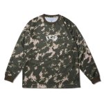 画像1: GHOST CAMO CUT-UP L/S SPORTS TEE GREEN 222-013005 GR AKTR アクター ロング　Tシャツ ウエア 秋冬物 【MEN'S】【SALE商品】 (1)