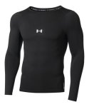 画像1: UA COLDGEAR ARMOUR COMPRESSION L/S CREW SHIRT  Black 1375373-001 インナー トップ UnderArmour アンダーアーマー サポーター (1)