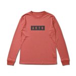 画像1: KIDS LOGO L/S SPORTS TEE RED 222-059005 RD GS AKTR アクター ロング　Tシャツ ウエア 秋冬物 【BOY'S】 キッズ アパレル【SALE商品】 (1)