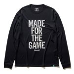 画像1: MADE for THE GAME L/S BLACK SMT22121-1000 Spalding スポルディング ロング　Tシャツ ウエア 秋冬物 【MEN'S】 (1)