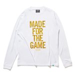 画像1: MADE for THE GAME L/S White SMT22121-2000 Spalding スポルディング ロング　Tシャツ ウエア 秋冬物 【MEN'S】 (1)