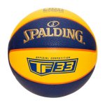 画像1: TF33 オフィシャルゲームボール 6号球 Navy/Yellow 76-862Z Spalding スポルディング ボール (1)