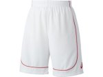 画像1: Practice Shorts White/Red XB7614-0123 Asics アシックス Shorts ショーツ バスパン ウエア  【MEN'S】 (1)