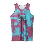 画像1: MIXTURE TIEDYE TANK PURPLE 123-001001 PL AKTR アクター ノースリーブ タンクトップ ウエア  【MEN'S】【SALE商品】 (1)