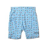 画像1: GLOW BIKER SHORTS L-BLUE 123-047002 LBL AKTR アクター Shorts ショーツ バスパン ウエア  【WOMEN'S】アパレル【SALE商品】 (1)