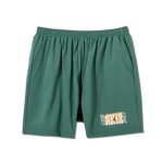 画像1: PAISLEY LOGO SHORT WIDE PANTS GREEN 223-034002 GR AKTR アクター Shorts ショーツ バスパン ウエア  【MEN'S】【SALE商品】 (1)