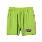 画像1: PAISLEY LOGO SHORT WIDE PANTS LIME GREEN 223-034002 L-GR AKTR アクター Shorts ショーツ バスパン ウエア  【MEN'S】【SALE商品】 (1)