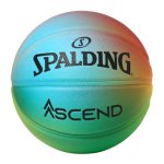 画像1: アセンド ブライトレインボー コンポジット 合成皮革 Multi 77-356Z Spalding スポルディング ボール (1)