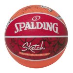 画像1: スケッチ ドリブル ラバー 7号球 Red/Orang 84-381Z Spalding スポルディング ボール  【SALE商品】 (1)