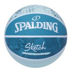 画像1: スケッチ ドリブル ラバー 7号球 Blue 84-380Z Spalding スポルディング ボール  【SALE商品】 (1)