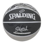 画像1: スケッチ ドリブル ラバー 7号球 Black 84-382Z Spalding スポルディング ボール  【SALE商品】 (1)