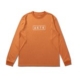 画像1: AKTR LOGO L/S SPORTS TEE ORANGE 223-004005 OR AKTR アクター ロング　Tシャツ ウエア 秋冬物 【MEN'S】【SALE商品】 (1)