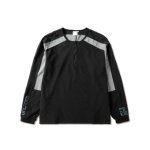 画像1: UNECAGED PULLOVER SHOOTING SHIRTS BLACK 223-063010 BK AKTR アクター Tシャツ ウエア  【MEN'S】 (1)