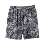 画像1: REAL TREE CAMO SHORT WIDE PANTS BLACK 223-015002 BK AKTR アクター Shorts ショーツ バスパン ウエア  【MEN'S】【SALE商品】 (1)